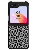 Leopard Grey Pattern Samsung Galaxy Z Flip 5 5G 2023 Case