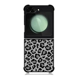Leopard Grey Pattern Samsung Galaxy Z Flip 6 Case