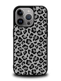 Leopard Grey Pattern iPhone 15 Pro Case