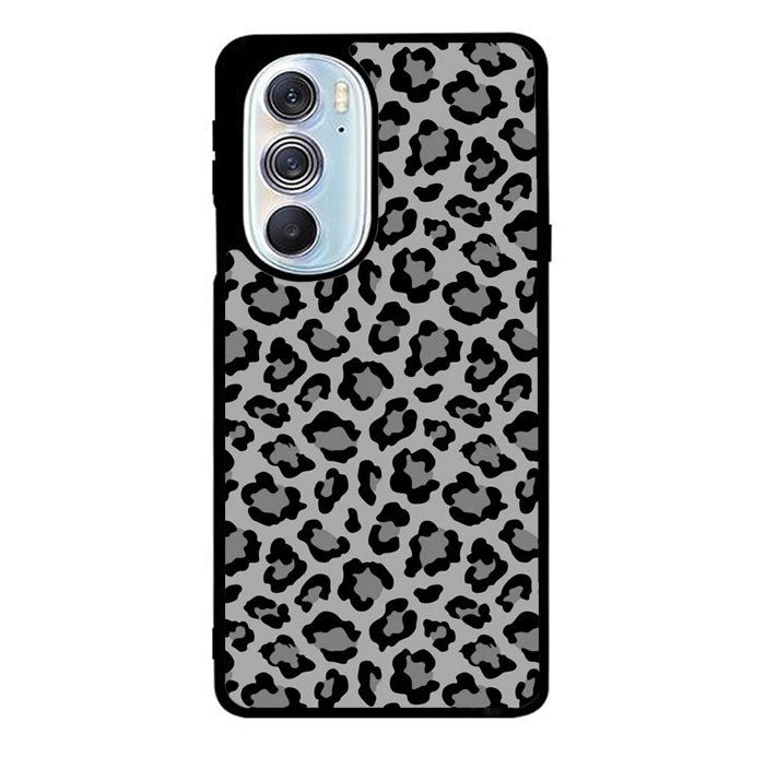 Leopard Grey Pattern Motorola Moto Edge 2022 Case