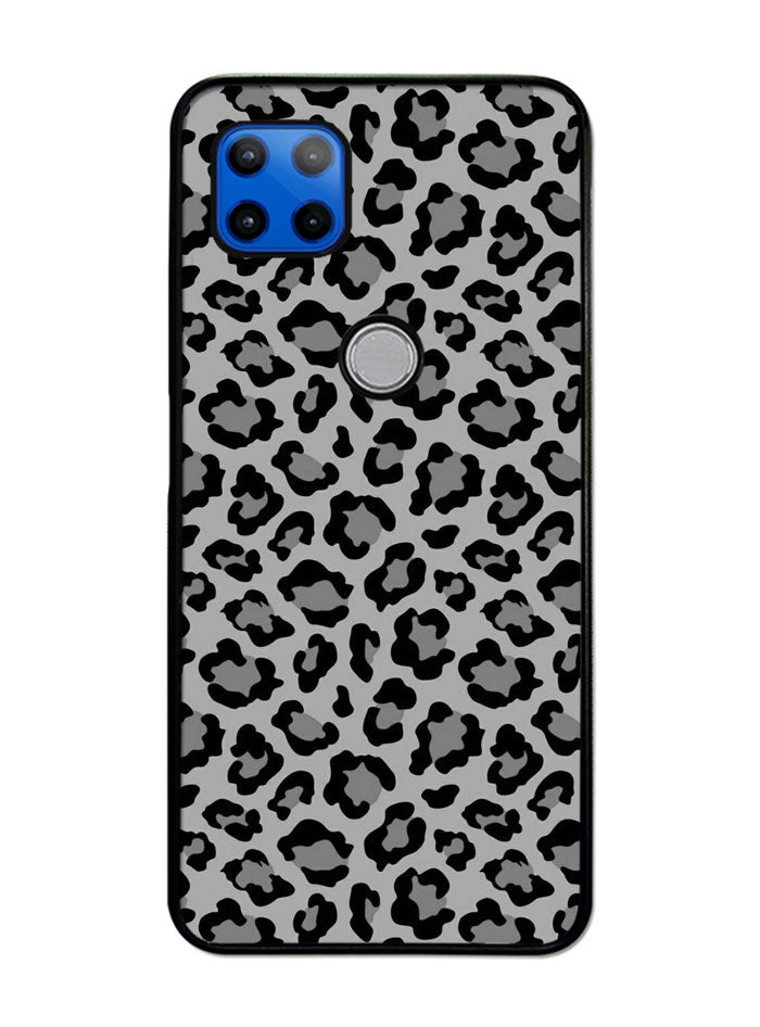 Leopard Grey Pattern Motorola Moto G 5G Case , Moto One 5G Ace Case