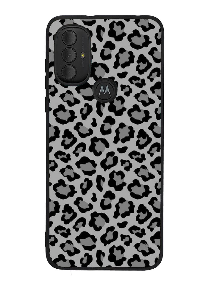 Leopard Grey Pattern Motorola Moto G Pure 2021 , Moto G Power 2022 Case