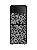 Leopard Grey Pattern Samsung Galaxy Z Flip 4 5G 2022 Case