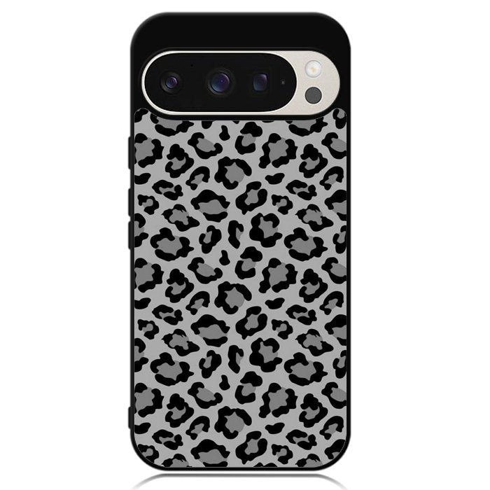 Leopard Grey Pattern Google Pixel 9 Pro XL Case