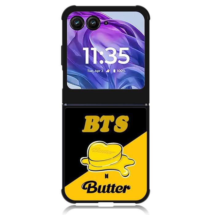BTS Butter Black Yellow Motorola Moto Razr Plus 2024 , Moto Razr+ 2024 Case OV9865
