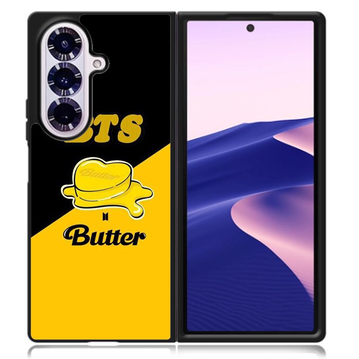 BTS Butter Black Yellow Samsung Galaxy Z Fold 7 Case OV9865