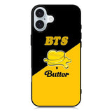 BTS Butter Black Yellow iPhone 16 Case QC9865