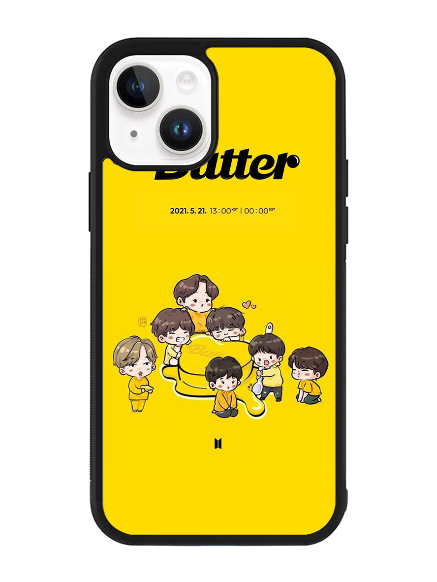 BTS Butter Chibi Wallpaper iPhone 14 Case QC9868