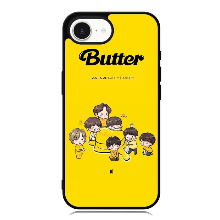 BTS Butter Chibi Wallpaper iPhone 16e Case OV9868