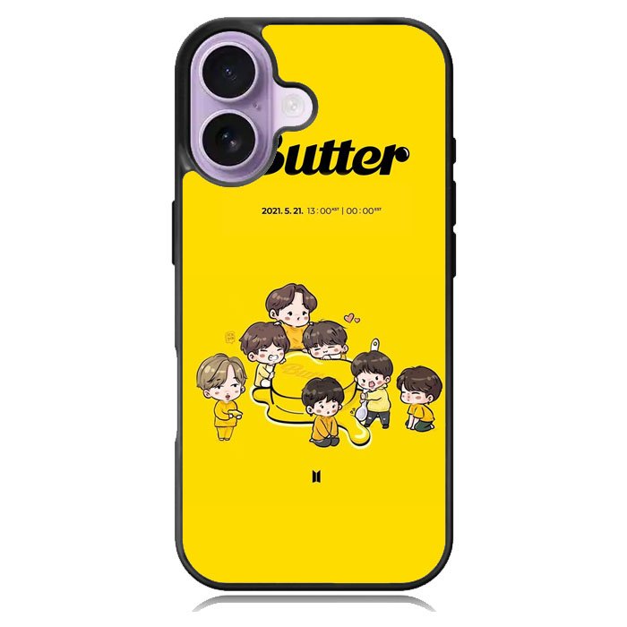 BTS Butter Chibi Wallpaper iPhone 17 Case OV9868