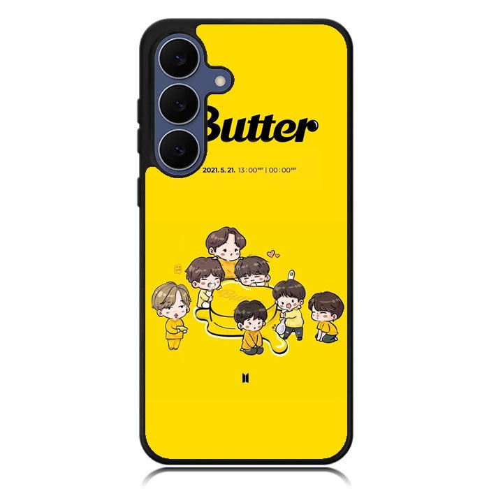 BTS Butter Chibi Wallpaper Samsung Galaxy S25 FE Case OV9868