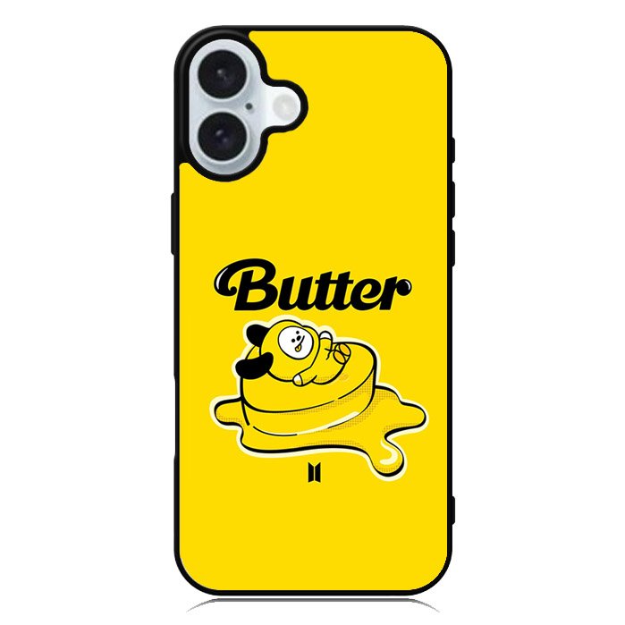 BT21 BTS Chimmy On The Butter iPhone 16 Plus Case QC9856