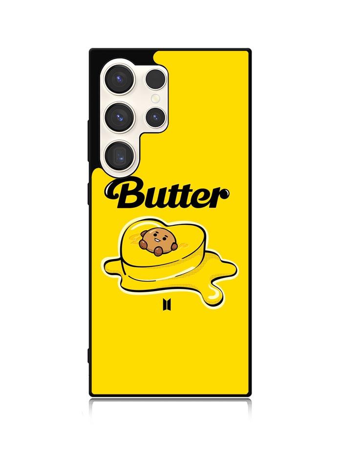 BT21 BTS Shooky On The Butter Samsung Galaxy S25 Ultra 5G Case QC9862