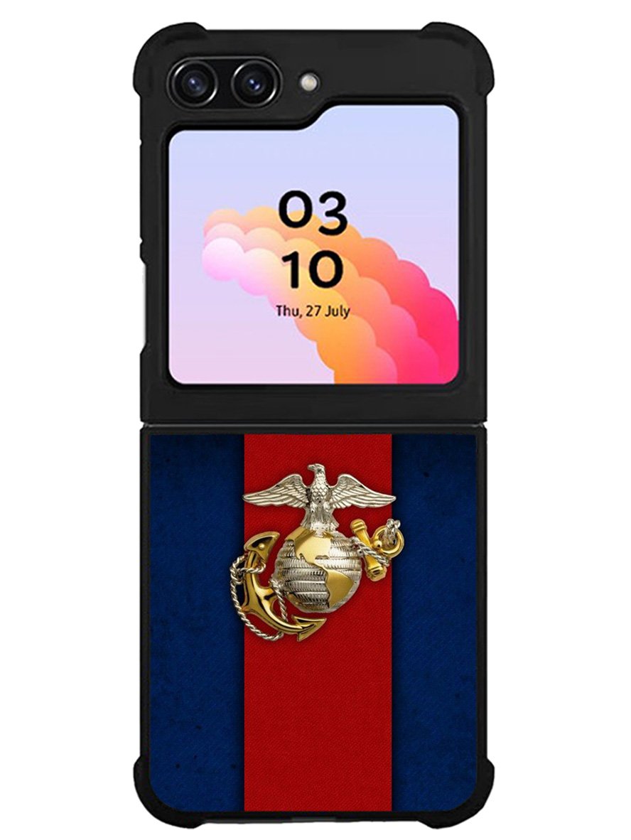Marine Corps Red Blue Samsung Galaxy Z Flip 5 5G 2023 Case OV9882