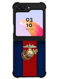 Marine Corps Red Blue Samsung Galaxy Z Flip 5 5G 2023 Case OV9882