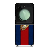 Marine Corps Red Blue Samsung Galaxy Z Flip 6 5G 2024 Case OV9882