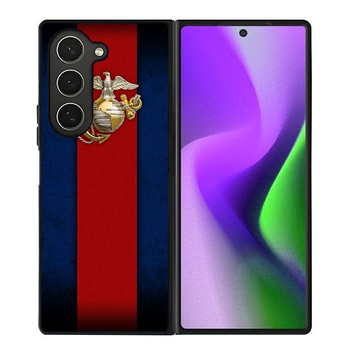 Marine Corps Red Blue Samsung Galaxy Z Fold 6 5G 2024 Case OV9882