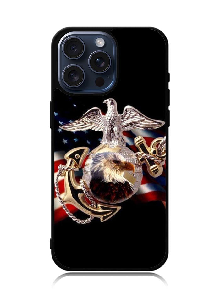 Marine Corps USA iPhone 15 Pro Max Case