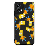 The Simpsons Pattern Motorola Moto G Play 2024 Case OV9902