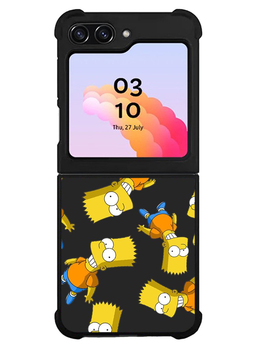 The Simpsons Pattern Samsung Galaxy Z Flip 5 5G 2023 Case OV9902