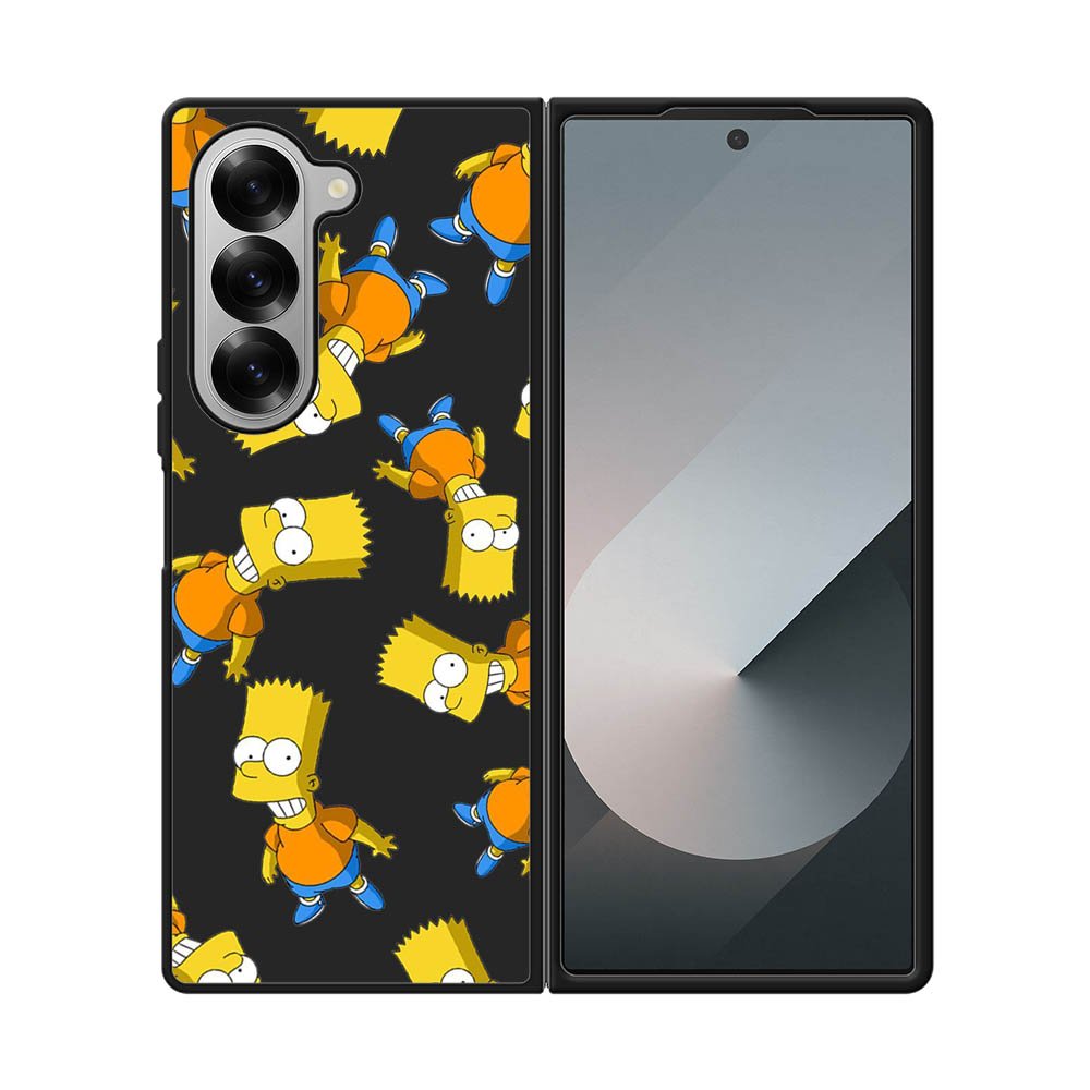 The Simpsons Pattern Samsung Galaxy Z Fold 7 5G Case QC9902