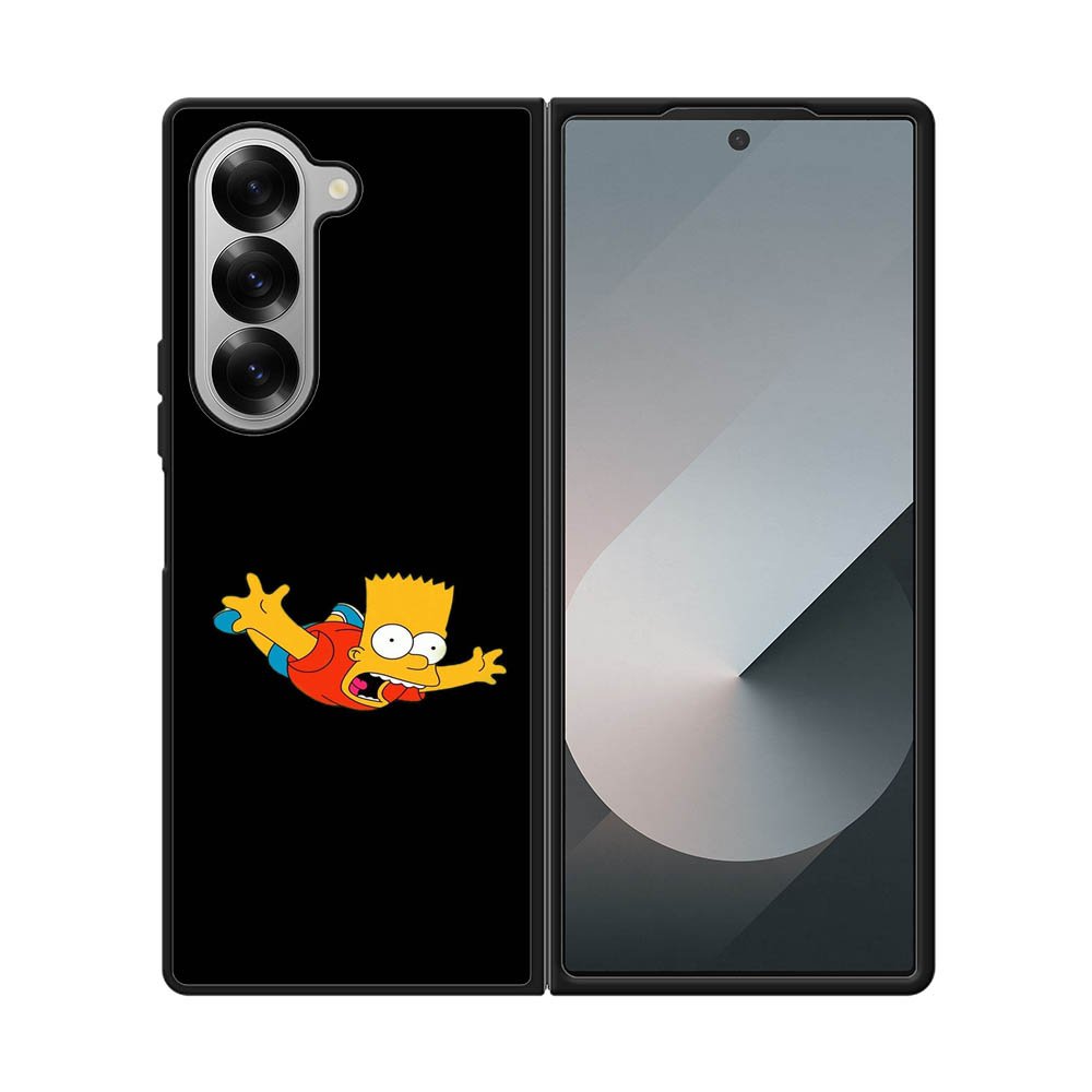 Bart Simpsons Flying Samsung Galaxy Z Fold 7 5G Case QC9888