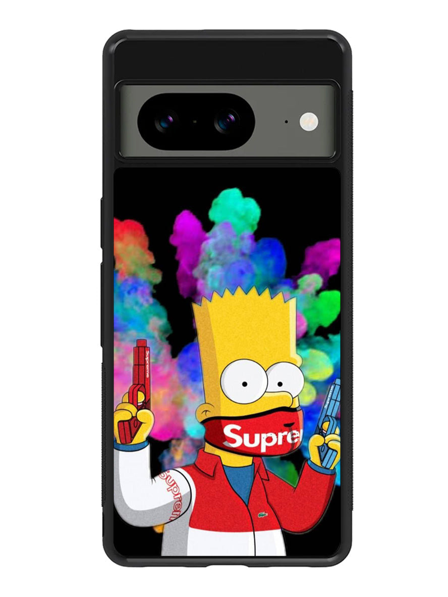 Bart Simpsons Fog And Gun Google Pixel 8 Case QC9889