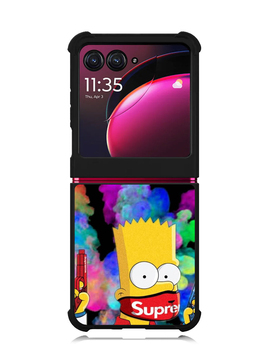 Bart Simpsons Fog And Gun Motorola Moto Razr Plus 2023 , Moto Razr+ 2023 Case OV9889
