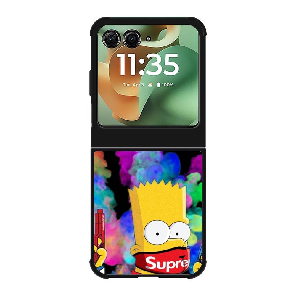 Bart Simpsons Fog And Gun Motorola Moto RAZR 2025 Case OV9889
