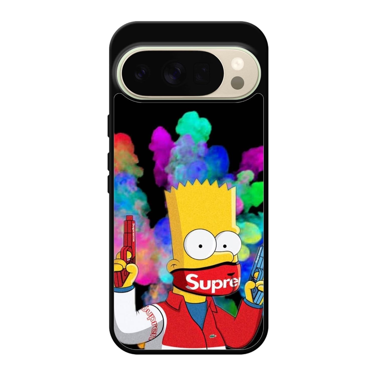 Bart Simpsons Fog And Gun Google Pixel 10 Pro Case QC9889