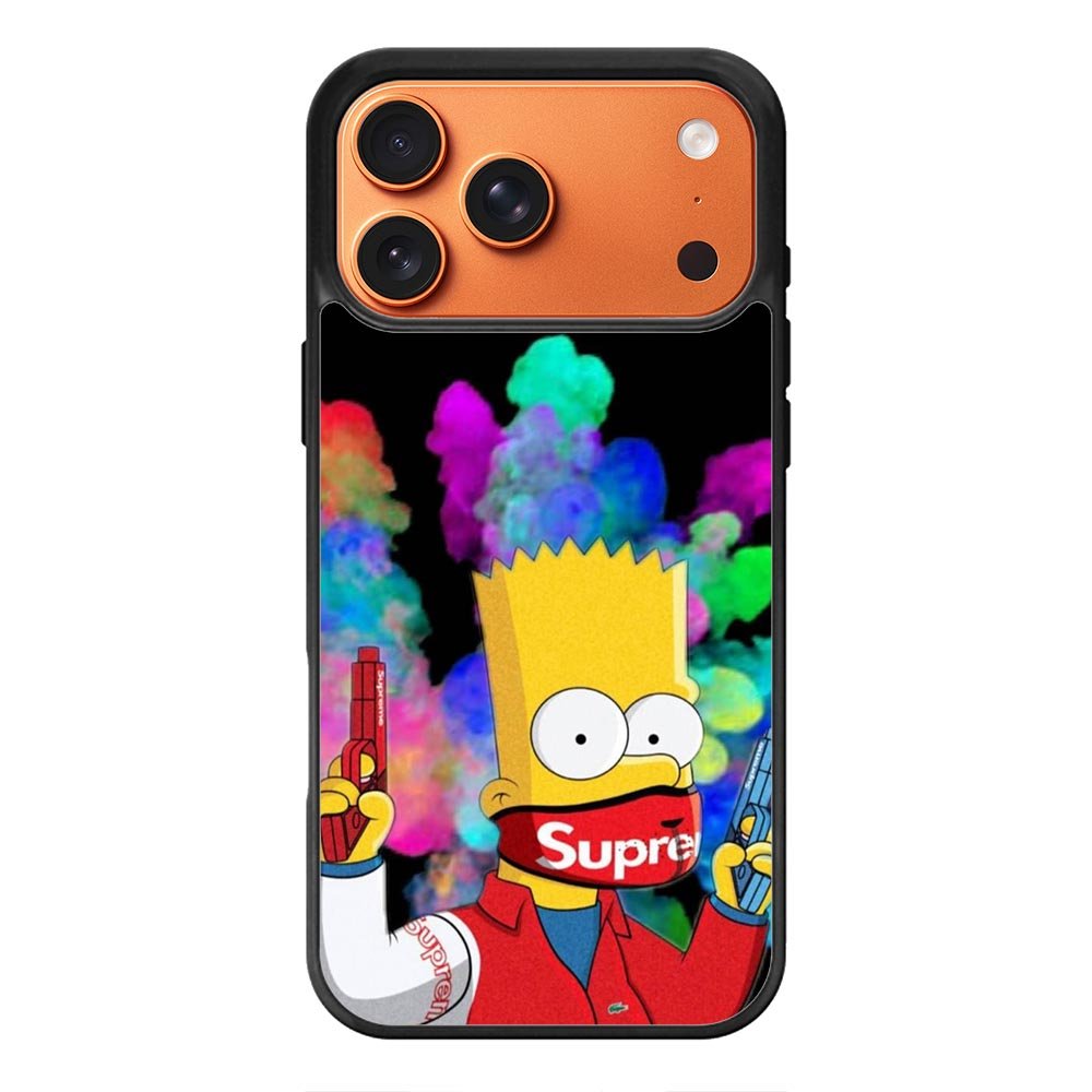 Bart Simpsons Fog And Gun iPhone 17 Pro Max Case QC9889