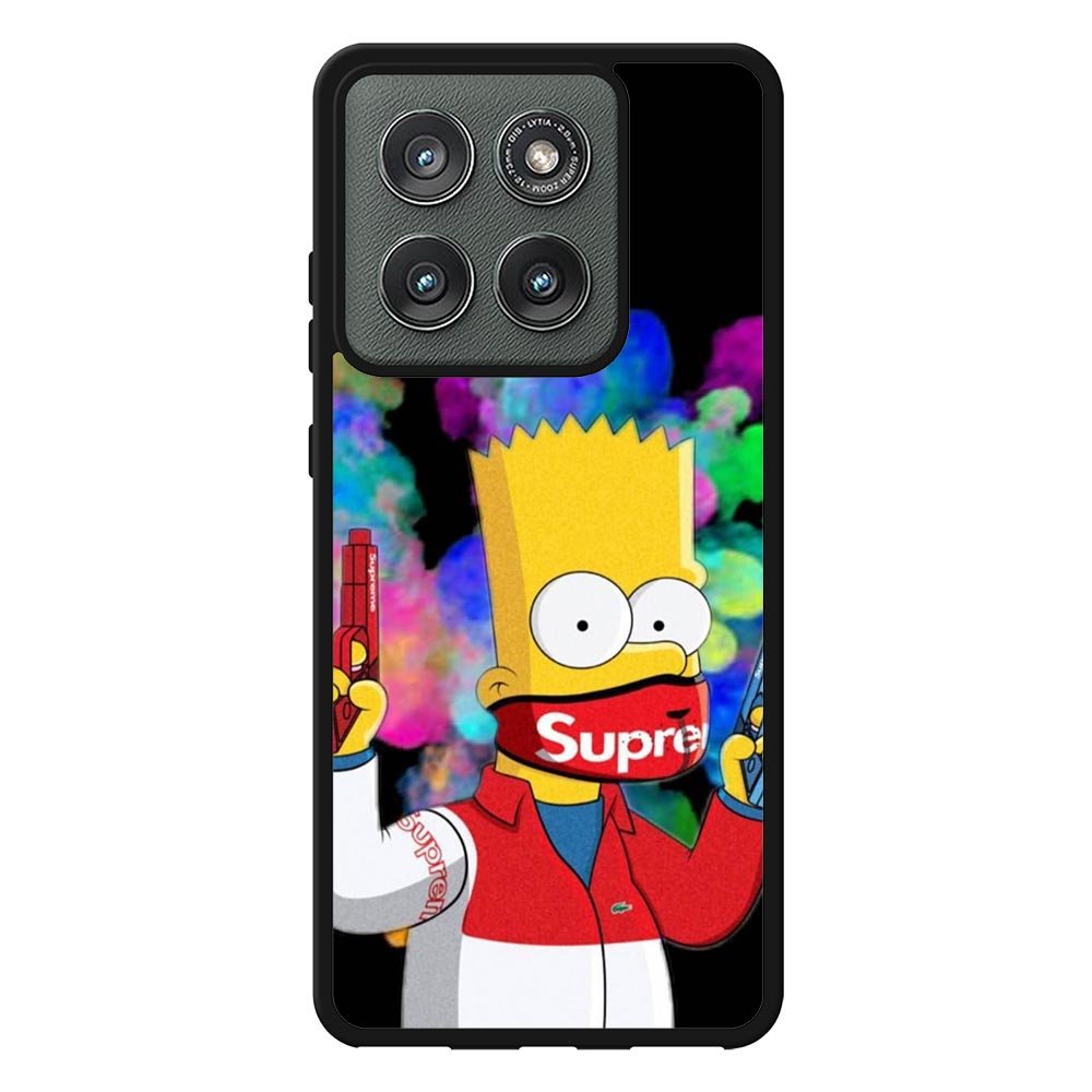 Bart Simpsons Fog And Gun Motorola Moto Edge 2025 Case QC9889