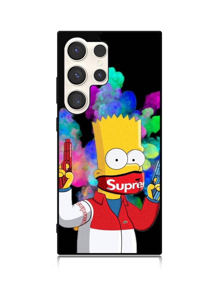 Bart Simpsons Fog And Gun Samsung Galaxy S25 Ultra 5G Case QC9889