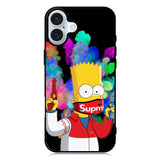 Bart Simpsons Fog And Gun iPhone 16 Case QC9889