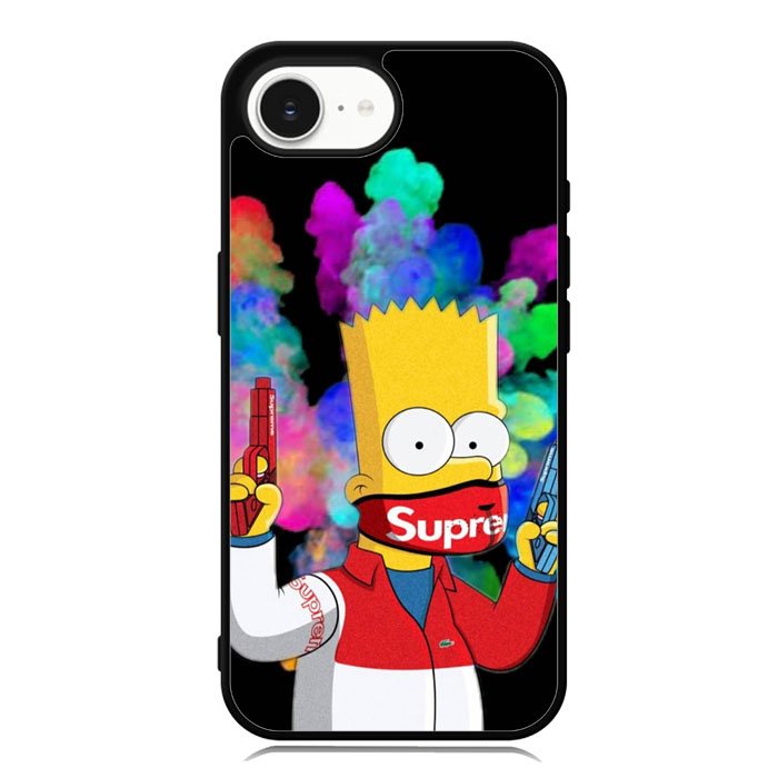 Bart Simpsons Fog And Gun iPhone 16e Case OV9889