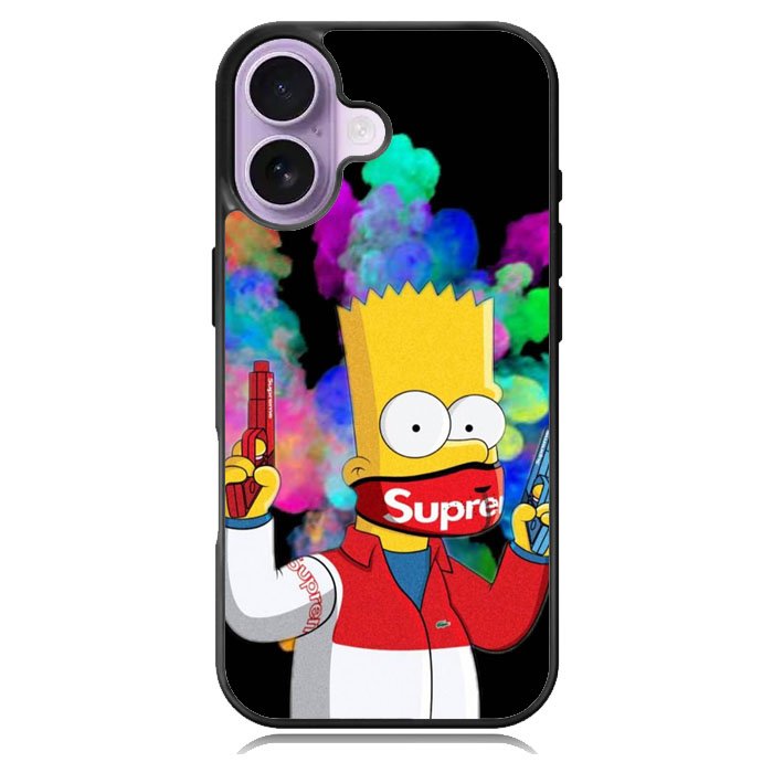 Bart Simpsons Fog And Gun iPhone 17 Case OV9889