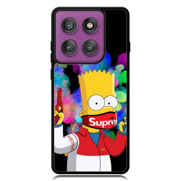 Bart Simpsons Fog And Gun Motorola Moto Edge 2025 | Moto Edge 60 Fusion | Moto Edge 60 Pro Case OV9889