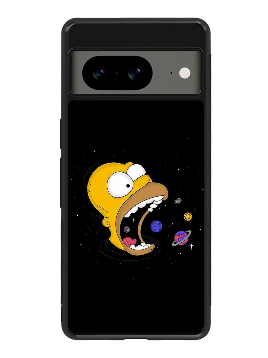 Homer Simpsons Eating Planet Google Pixel 8 Case QC9895