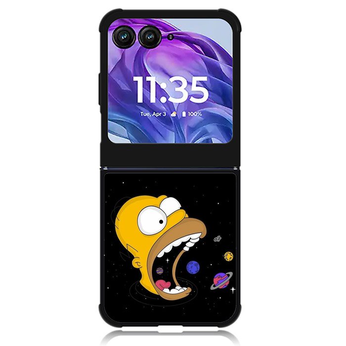 Homer Simpsons Eating Planet Motorola Moto Razr Plus 2024 , Moto Razr+ 2024 Case OV9895