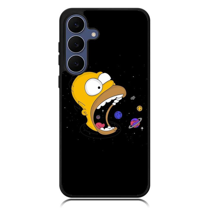Homer Simpsons Eating Planet Samsung Galaxy S25 FE Case OV9895