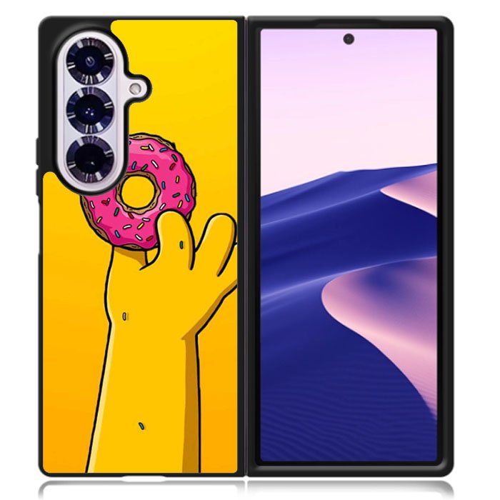 Donuts The Simpsons Samsung Galaxy Z Fold 7 Case OV9894