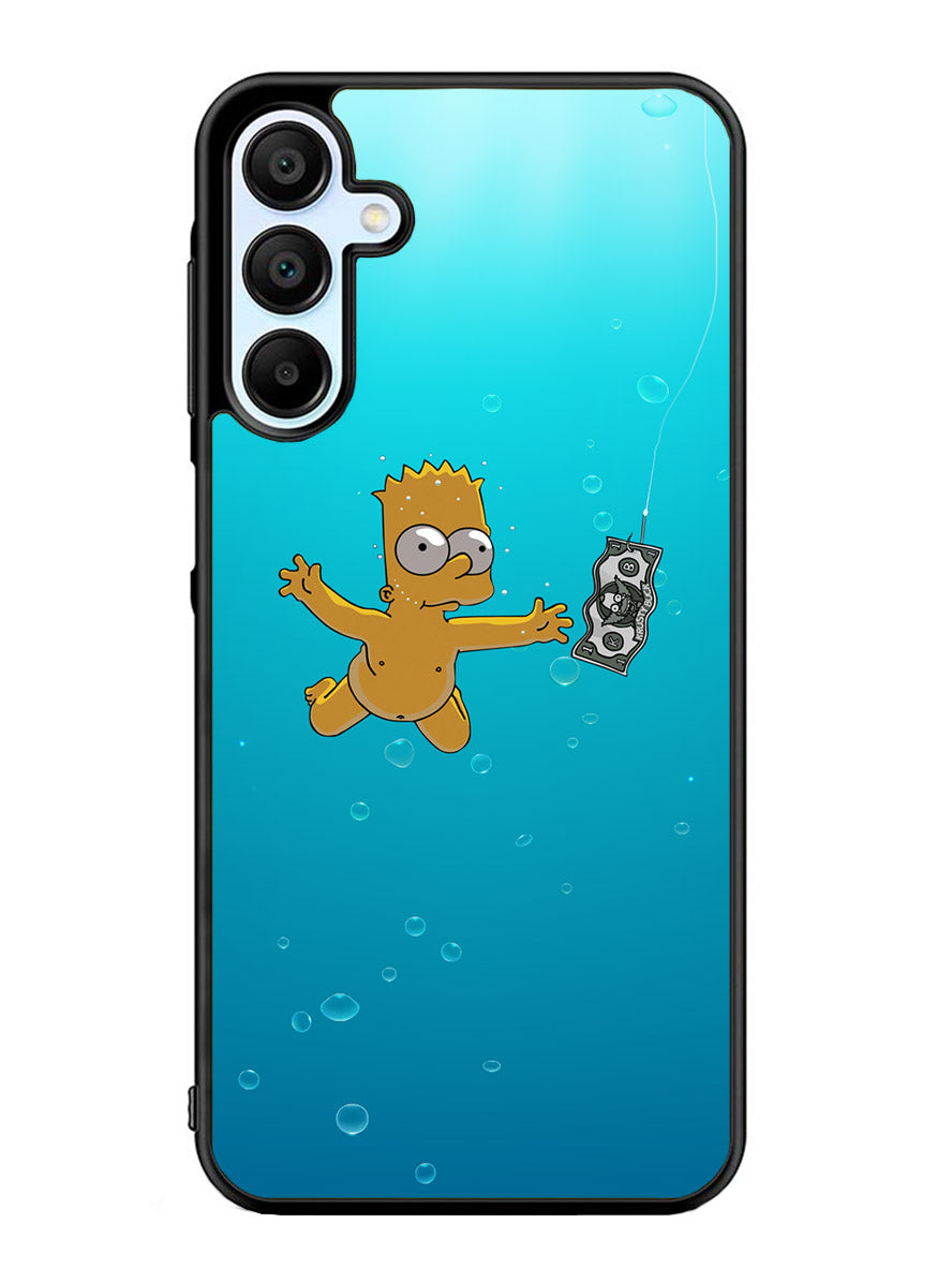 Bart Simpsons Nevermind Nirvana Samsung Galaxy A25 5G Case
