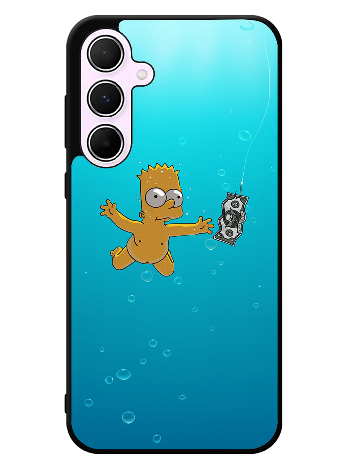 Bart Simpsons Nevermind Nirvana Samsung Galaxy A35 5G Case