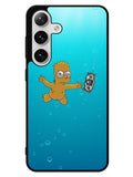Bart Simpsons Nevermind Nirvana Samsung Galaxy S25 5G Case
