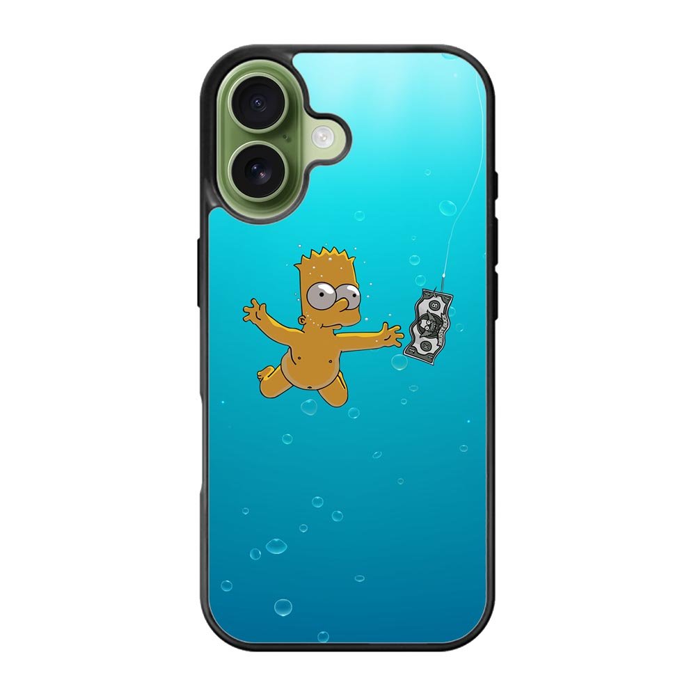Bart Simpsons Nevermind Nirvana iPhone 17 Case
