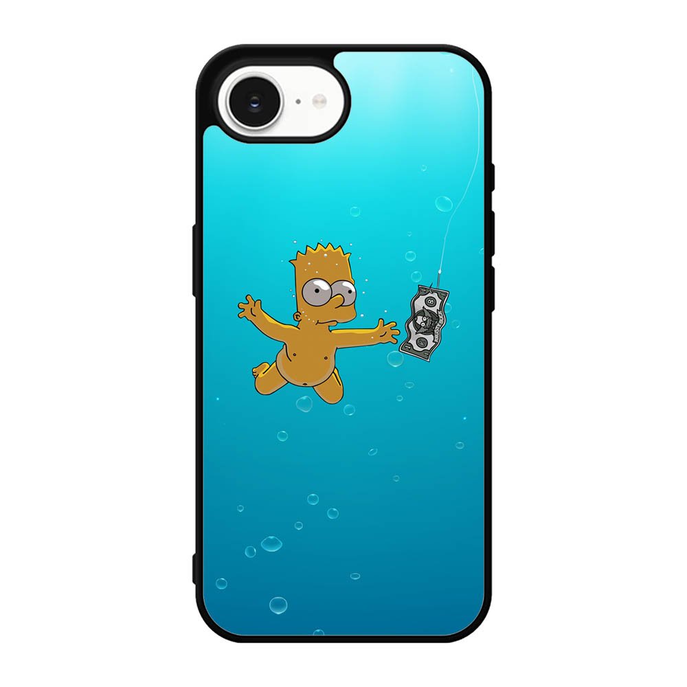 Bart Simpsons Nevermind Nirvana iPhone 17e Case