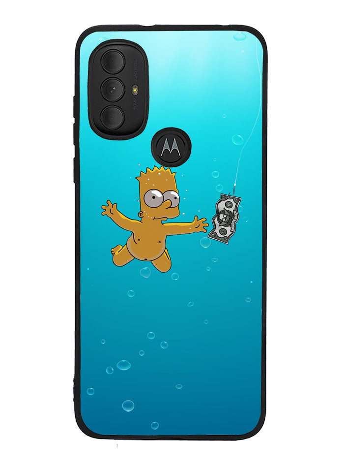 Bart Simpsons Nevermind Nirvana Motorola Moto G Pure 2021 , Moto G Power 2022 Case
