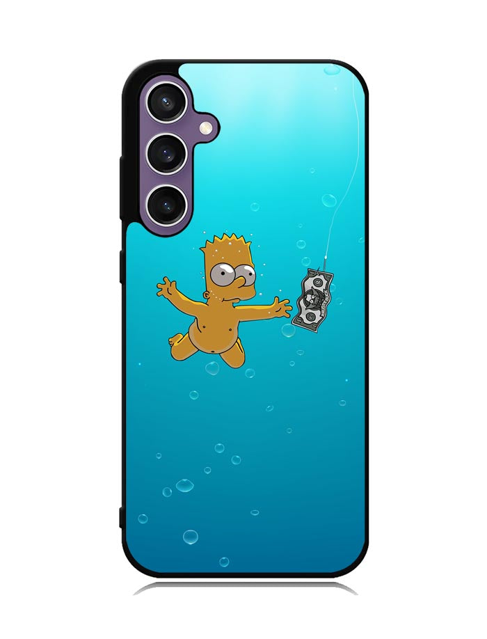 Bart Simpsons Nevermind Nirvana Samsung Galaxy S23 FE 5G Case