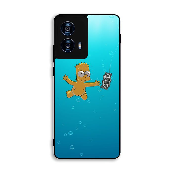 Bart Simpsons Nevermind Nirvana Motorola Moto G Power 5G 2024 Case OV1729