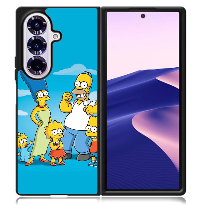 The Simpsons Family Samsung Galaxy Z Fold 7 Case OV9899
